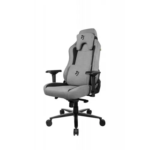 Кресло игровое AROZZI Vernazza SuperSoft, ткань, до 145кг, мультиблок, регулируемые 3D подлокотники, темно-серый