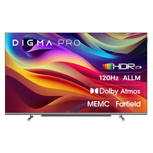 65" Телевизор DIGMA PRO OLED 65M OLED, 4K Ultra HD, СМАРТ ТВ, Google TV, черный