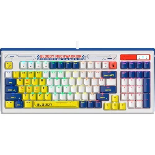 Клавиатура A4TECH Bloody B950, проводная, USB, механическая, синий