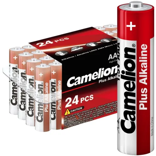 AAA Батарейка CAMELION Plus Alkaline LR03-PB24, 24 шт.