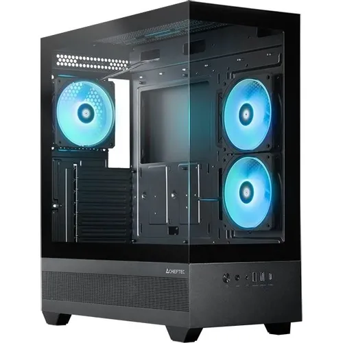 Корпус ATX CHIEFTEC Vista, Midi-Tower, без БП, черный [gt-01b-op]