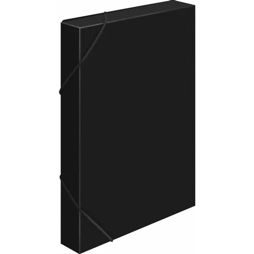 Папка-короб Бюрократ -BA40/07BLCK, пластик, 40мм, A4, черный 25 шт./кор.