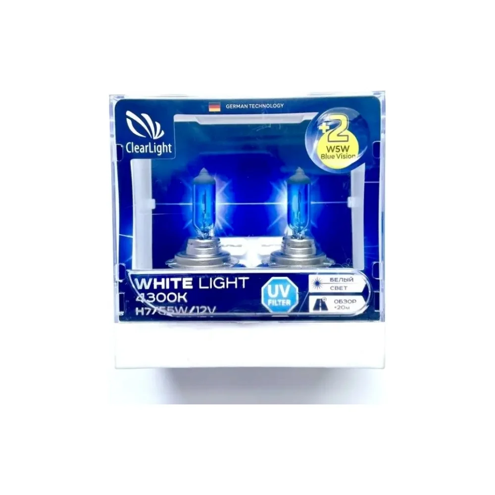 Комплект ламп Clearlight MLH7WL+W5W