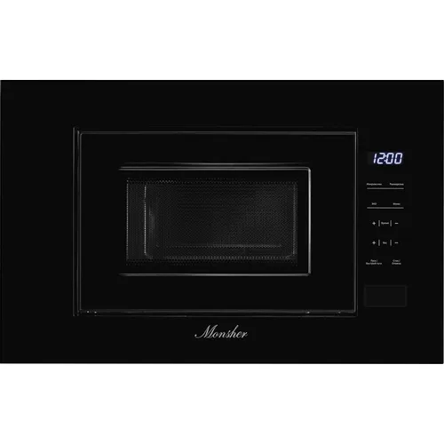 Встраиваемая микроволновая печь MONSHER High-Tech MMH 1020 B, 20л, 700Вт, черный [76480]