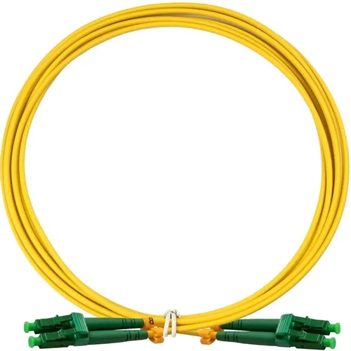 Патч-корд EXEGATE FC-D-9-LC/APC-LC/APC-2M-LSZH 2м, многожильный, желтый