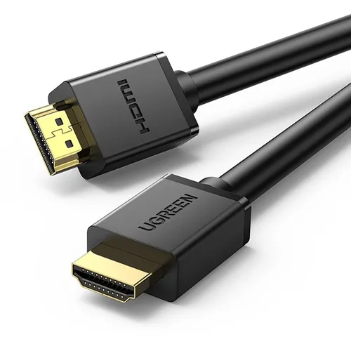 Кабель аудио-видео UGREEN HD104, HDMI (m) - HDMI (m), ver 1.4, 8м, GOLD, ф/фильтр, черный [10178]