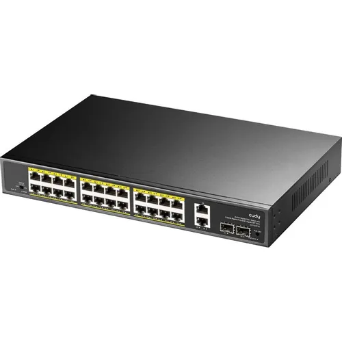 Коммутатор CUDY GS1026PS2, неуправляемый