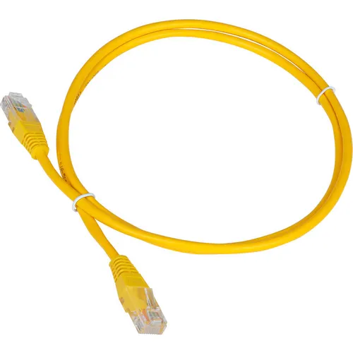 Патч-корд LanMaster вилка RJ-45, вилка RJ-45, кат.5E, ПВХ, 1.5м, желтый [twt-45-45-1.5-yl]
