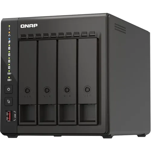 Сетевое хранилище NAS Qnap TS-453E-8G, 4-bay, настольный, Celeron, J6412