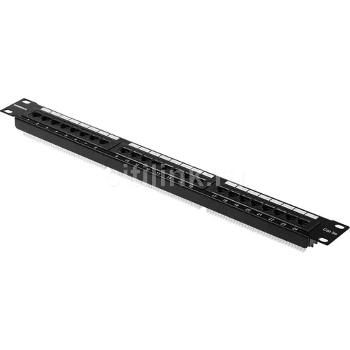 Патч-панель ITK (PP24-1UC5EU-K05-G) 19" 1U 24xRJ45 кат.5E UTP