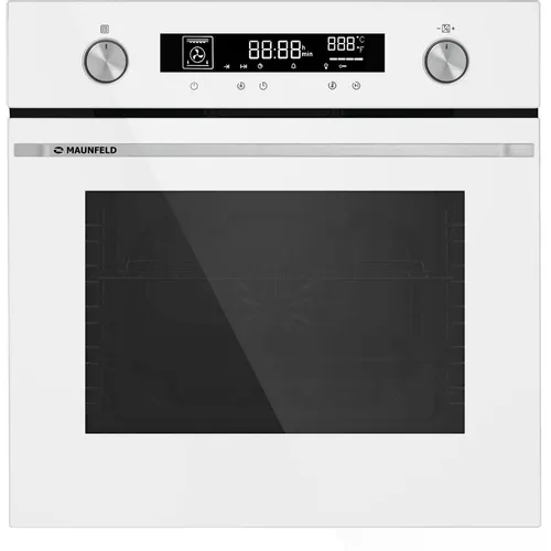 Духовой шкаф электрический MAUNFELD AEOH60106W, 60л, дверца с 3 стеклами, белый