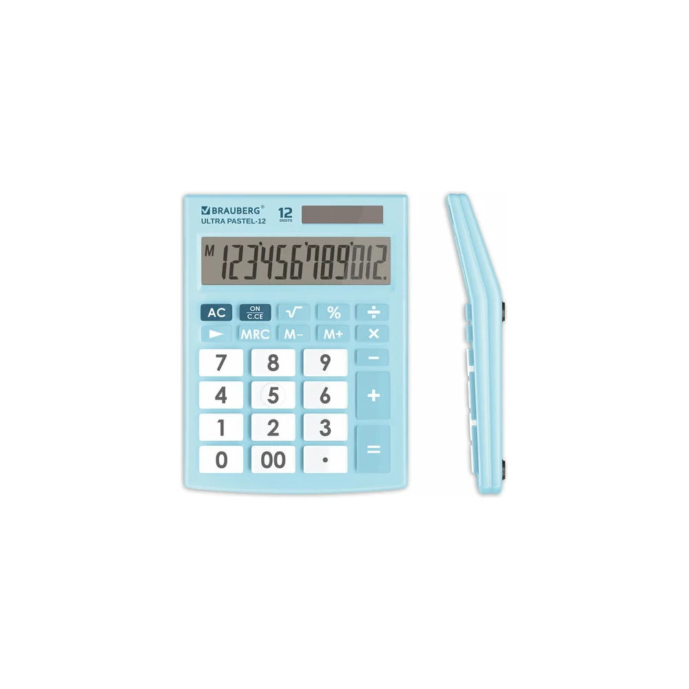 Настольный калькулятор BRAUBERG ULTRA PASTEL-12-LB 250502
