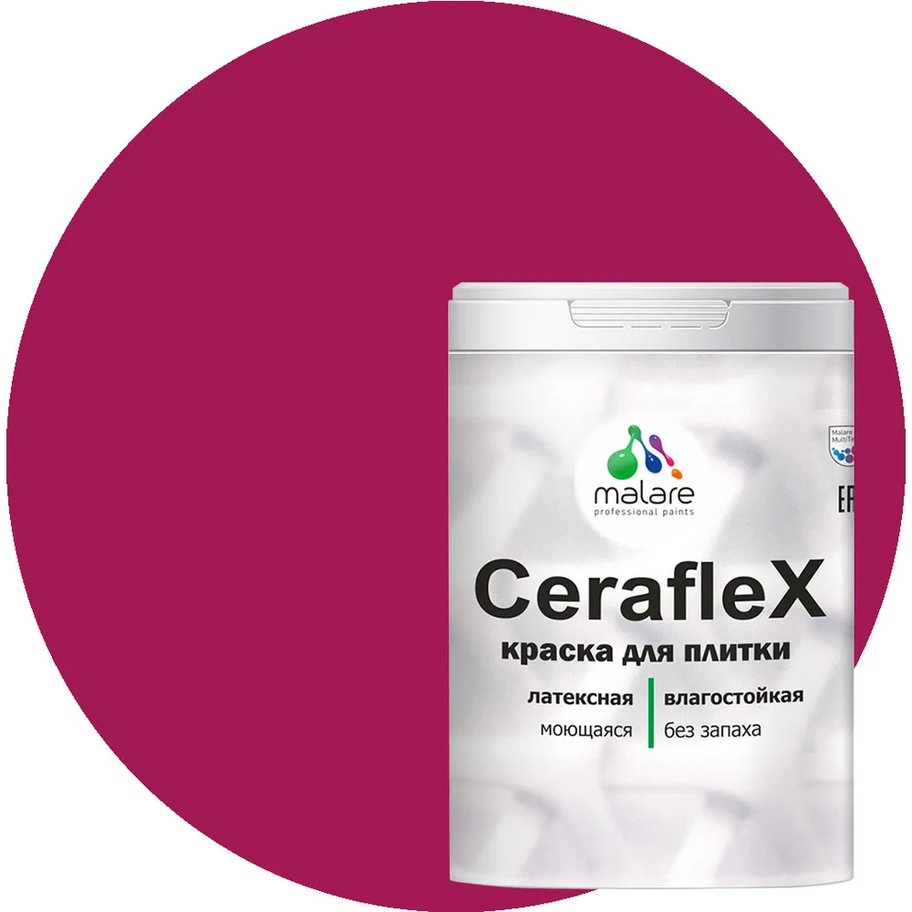 Латексная краска для кафельной и керамической плитки MALARE Ceraflex 2036774683581