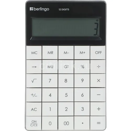 Калькулятор Berlingo Power TX, CIW_100, 12-разрядный, белый