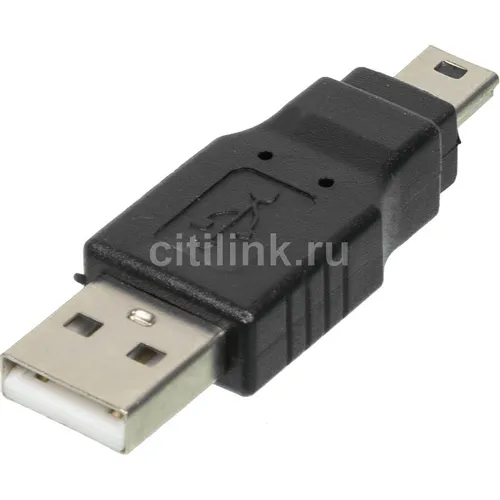 Переходник USB2.0 NingBo mini USB B (m) - USB A(m)