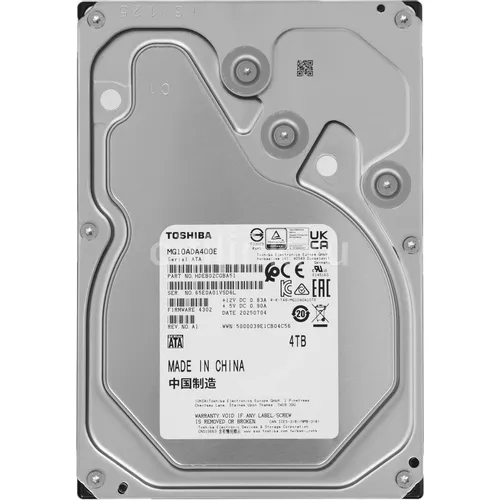 Жесткий диск Toshiba Enterprise Capacity MG10ADA400E, 4ТБ, HDD, SATA III, 3.5"