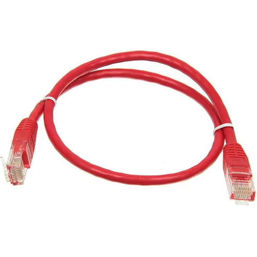 Патч-корд литой (molded), кат.5E, 0.5м, многожильный, красный