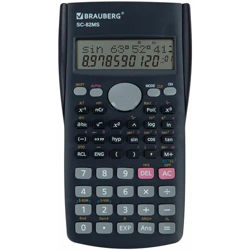 Калькулятор BRAUBERG SC-82MS, 12-разрядный, темно-синий