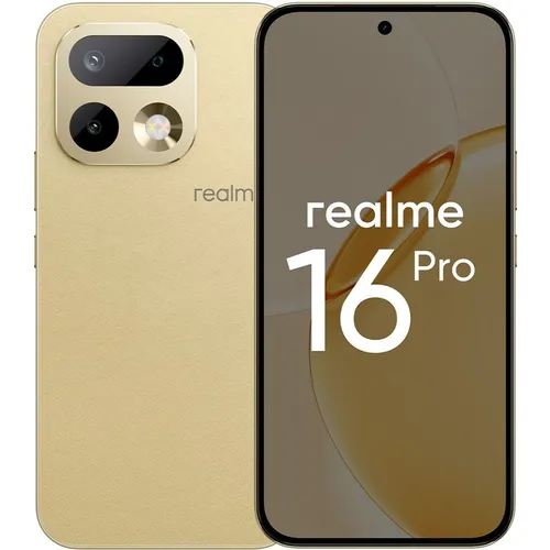 6.78" Смартфон REALME 16 Pro 8/256Gb, RMX5120, NFC, AMOLED, 144Гц, 7000мAч, бежевый