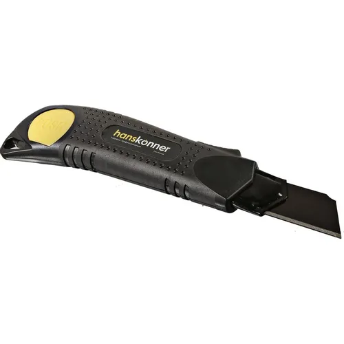 Нож HANSKONNER HK1076-08-03, 25мм, 1шт, черный