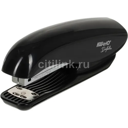 Степлер KW-Trio Dolphin 05665black, 20 листов, 150 скоб, черный 12 шт./кор.