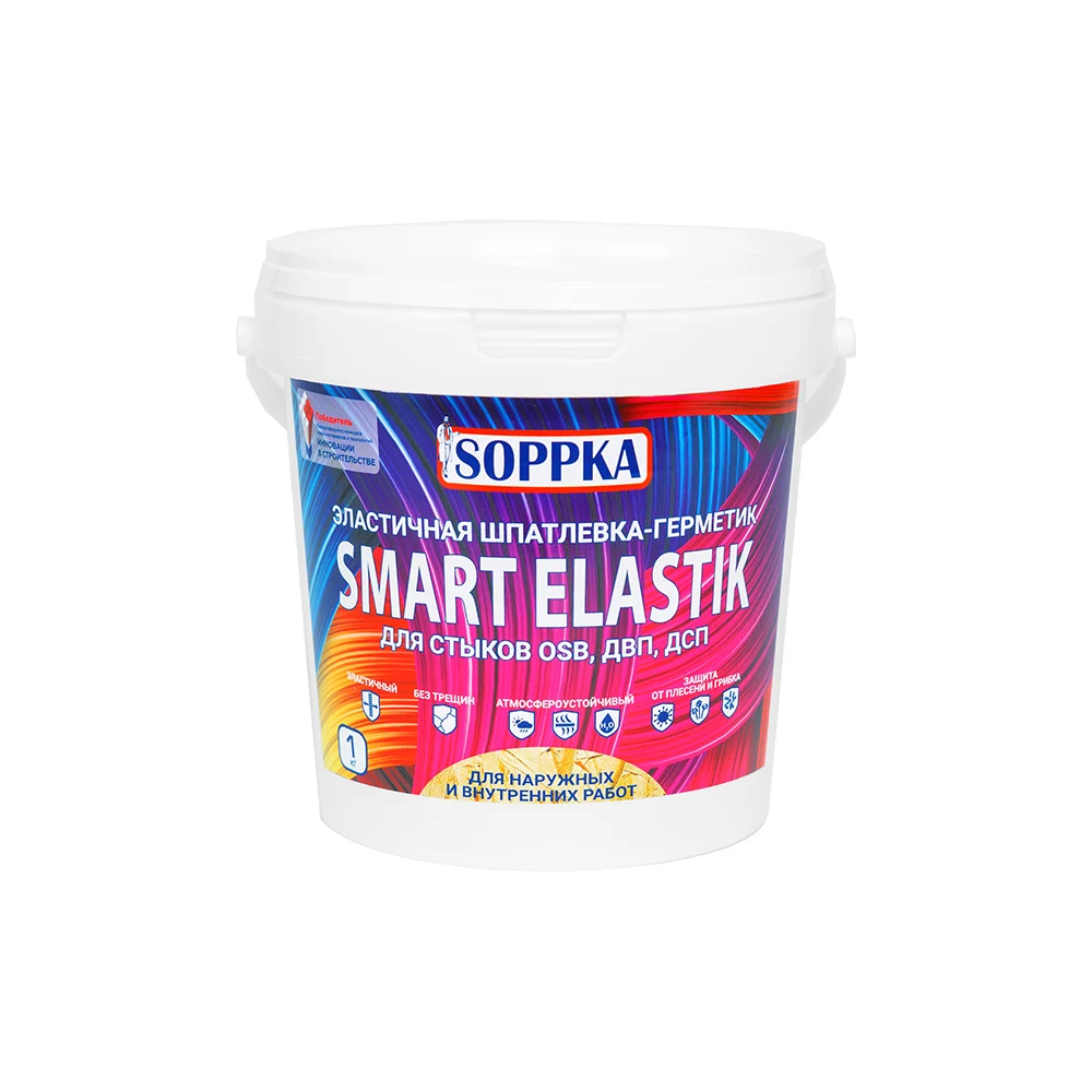 Эластичная шпатлевка-герметик для OSB SOPPKA SMART ELASTIK СОП-Шов1