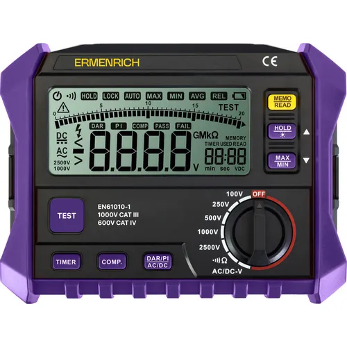 Тестер напряжения ERMENRICH ET50 фиолетовый, черный [86320]