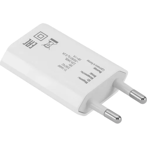 Сетевое зарядное устройство Buro TJ-164w, USB-A, 5Вт, 1A, белый