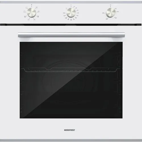 Духовой шкаф электрический NORDFROST HM 6080 W, 74л, дверца с 3 стеклами, белый