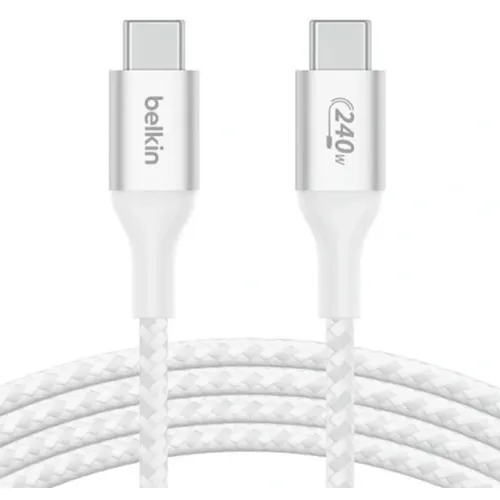 Кабель Belkin CAB015bt1MWH, USB Type-C (m) - USB Type-C (m), 1м, белый
