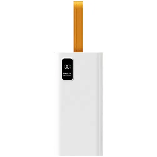 Внешний аккумулятор (Power Bank) PERO PB09, 50000мAч, белый [pb09wh]