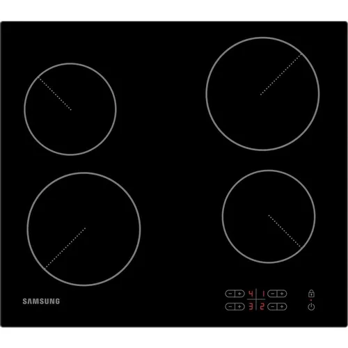 Электрическая варочная поверхность Samsung NZ64T3506AK/WT, конфорок: 4 шт., стеклокерамика, независимая, черный