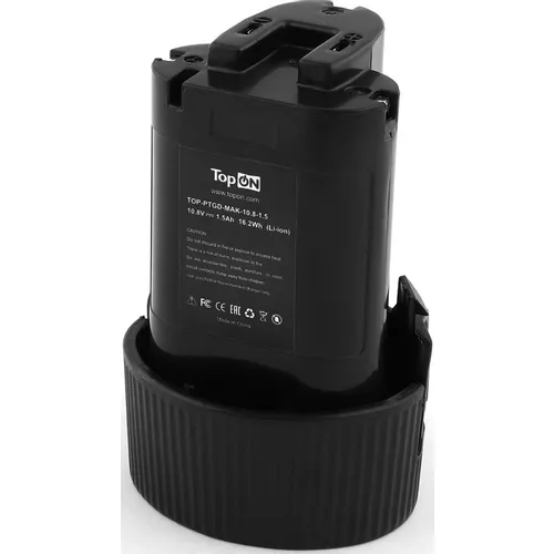 Батарея аккумуляторная для Makita TopON TOP-PTGD-MAK-10.8-1.5, 10.8В, 1.5Ач, Li-Ion [102073]