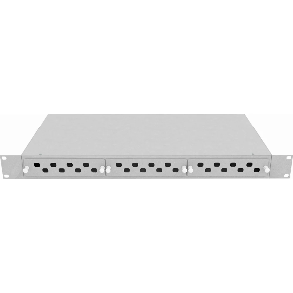 Стоечный оптический кросс TopLan КРС-Top-1U-24FC/ST-GY