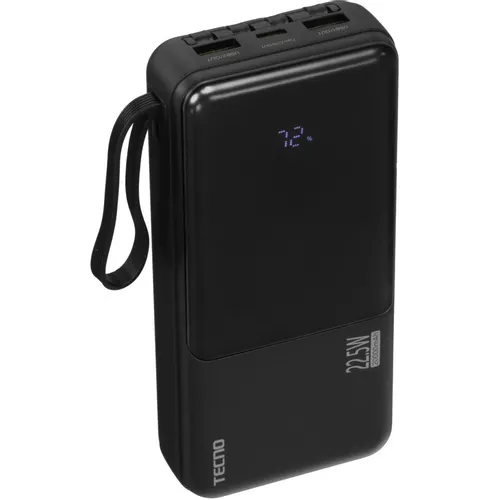 Внешний аккумулятор (Power Bank) TECNO Pocket L201Q, 20000мAч, черный