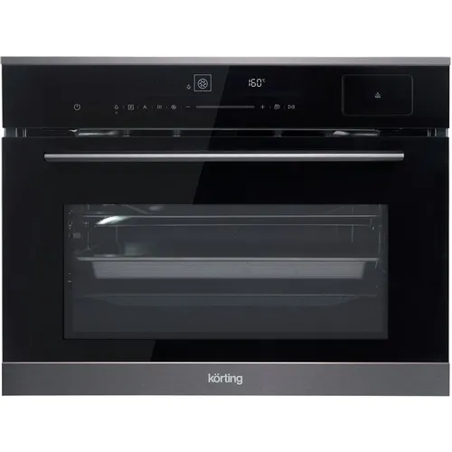 Духовой шкаф электрический Korting OKB 3450 GNBX Steam, 50л, дверца с 2 стеклами, черный/нержавеющая сталь