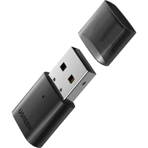 Bluetooth адаптер UGREEN CM390 BT 5.0+EDR USB, 20м, черный [80889]