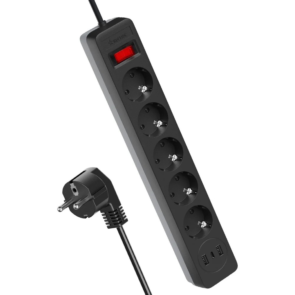 Сетевой фильтр КОСМОС FKsm1.8m-5g(B)USB