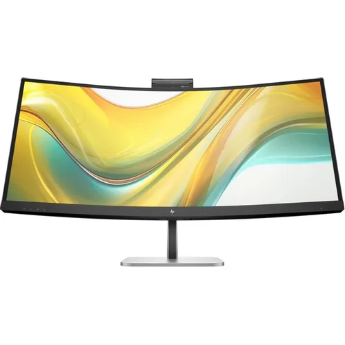 34" Монитор HP Series 5 Pro 534pm, 3440x1440, VA, 100Гц, 1хHDMI, 1хDP, изогнутый, черный и серебристый/черный [9e0z2as]