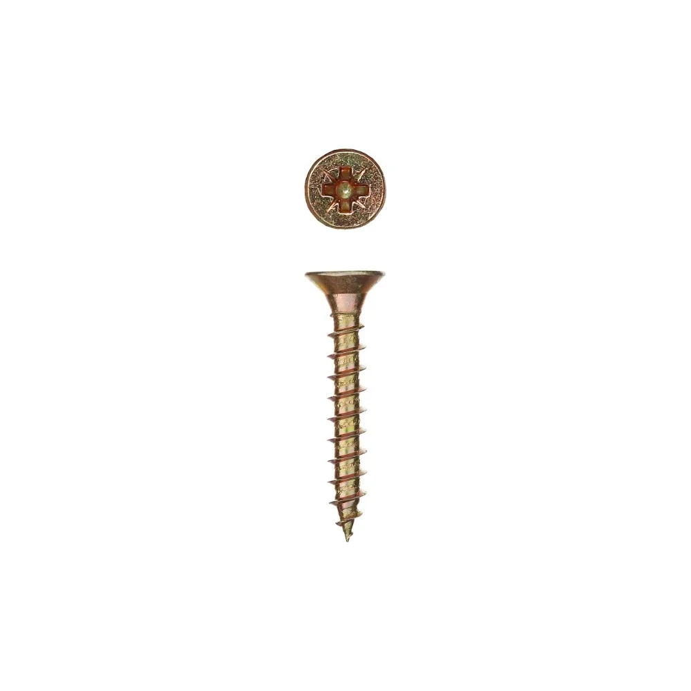 Универсальные желтопассивированные шурупы для дерева, ДСП, ДВП ЗУБР 6,0x100 мм (550 шт.) 4-300390-60-100
