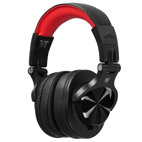 Наушники ONEODIO A70, Bluetooth/3.5 мм, мониторные, черный/красный
