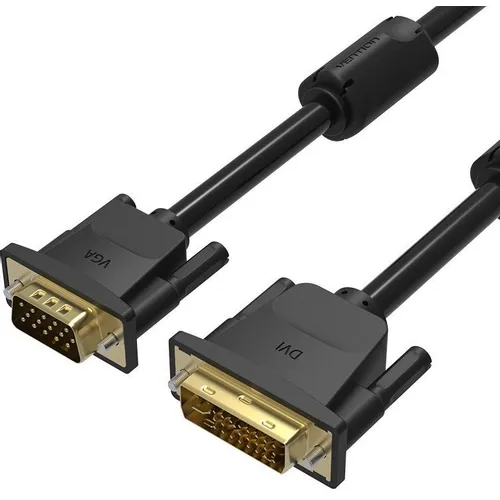 Кабель DVI VENTION EACBI, DVI-I Dual Link (m) - VGA (m), GOLD , круглое, 3м
