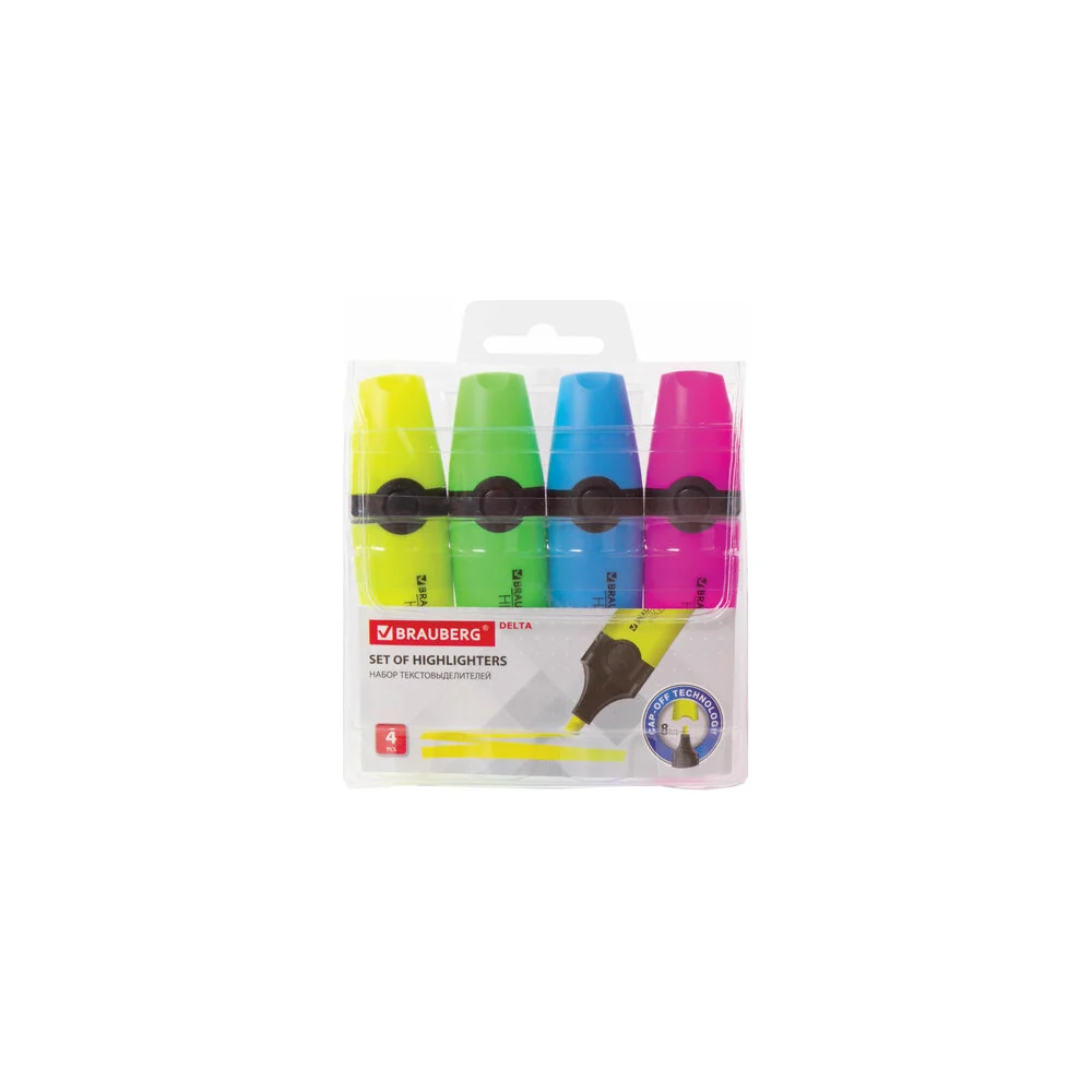 Текстовыделители BRAUBERG DELTA 151727