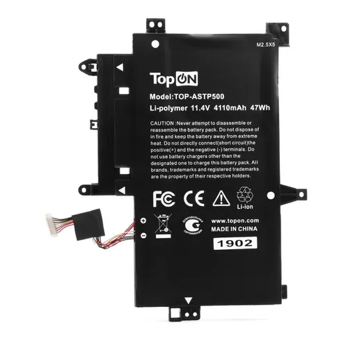 Батарея для ноутбуков TopON TOP-ASTP500, 4110мAч, 11.4В [103549]