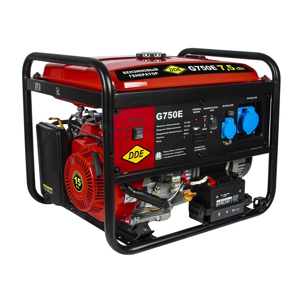 Бензиновый генератор DDE G750E 917-460