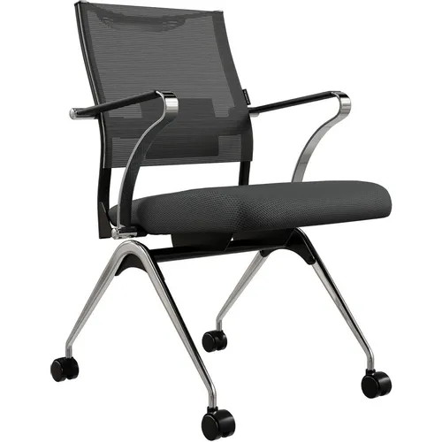Кресло МЕТТА Sit Air 24/7 M4-281K - Italy (F53.W01), сетка/ткань, до 120кг, фиксированные подлокотники, черный/черный