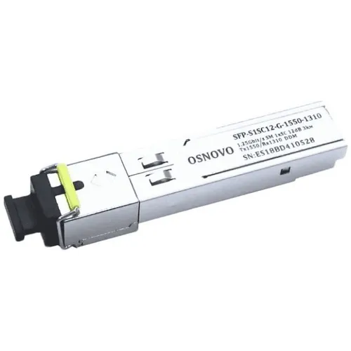 Модуль OSNOVO SFP-S1SC12-G-1550-1310, желтый