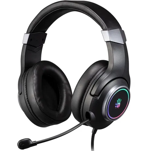 Гарнитура игровая A4TECH Bloody G350, для компьютера, мониторные, проводные, черный [g350 usb/ black]