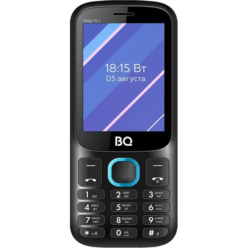 Сотовый телефон BQ 2820 Step XL+, черный/синий