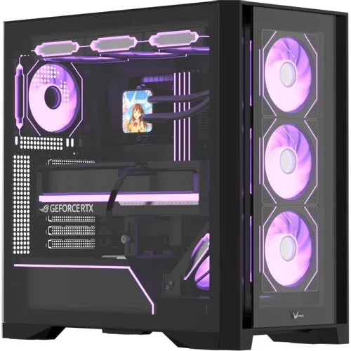 Корпус ATX Formula Air Power G8 Floe, Midi-Tower, без БП, черный [air power g8 floe black]
